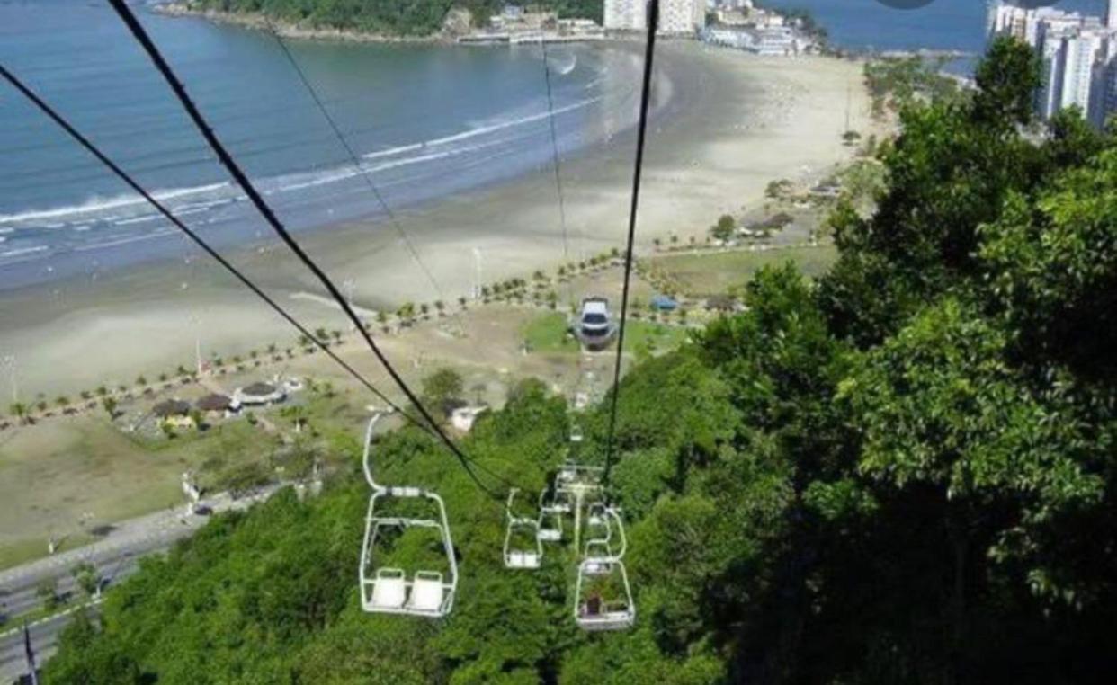 Apartamento Seu Ap Na Praia São Vicente Exterior foto